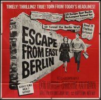 4w268 ESCAPE FROM EAST BERLIN 6sh '62 Robert Siodmak, escape from communist East Germany!