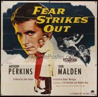 4w269 FEAR STRIKES OUT 6sh '57 Anthony Perkins as Boston Red Sox baseball player Jim Piersall!