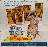 4w319 MILLIONAIRESS 6sh '60 beautiful Sophia Loren is the richest girl in the world, Peter Sellers