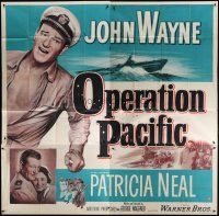 4w331 OPERATION PACIFIC 6sh '51 great images of Navy sailor John Wayne & Patricia Neal!