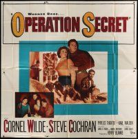 4w332 OPERATION SECRET 6sh '52 Cornel Wilde, Cochran, mission of an undercover U.S. Marine!