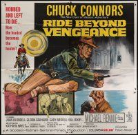 4w343 RIDE BEYOND VENGEANCE 6sh '66 Chuck Connors was robbed & left to die, now he is the hunter!