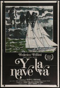 4w036 AND THE SHIP SAILS ON Argentinean '83 Federico Fellini's E la nave va, cool different art!