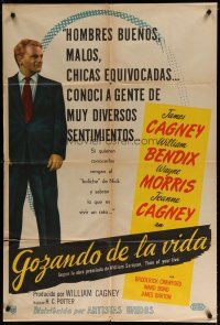 4w090 TIME OF YOUR LIFE Argentinean '47 James Cagney knows big shots, bar girls & wrong guys!
