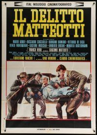4w463 IL DELITTO MATTEOTTI Italian 1p '73 Mario Adord as Benito Mussolini, Franco Nero, Mos art!