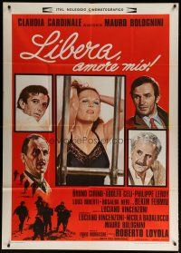 4w473 LIBERA MY LOVE Italian 1p '75 Bolognini, art of sexy Claudia Cardinale & her male co-stars!