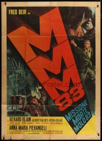 4w488 MMM 83 Italian 1p '66 Sergio Bergonzelli directed, Mario Piovano spy art!