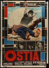 4w500 OSTIA Italian 1p '70 written by Pier Paolo Pasolini, brothers in love with same girl!