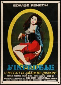 4w505 PLAY THE GAME OR LEAVE THE BED Italian 1p '69 art of sexy Edwige Fenech as Madame Bovary!