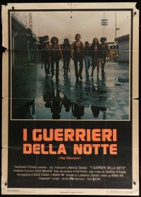 4w571 WARRIORS Italian 1p '79 Walter Hill, different image of the armies of the night!