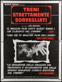 4w126 CLOSELY WATCHED TRAINS Italian 2p R70s Ostre Sledovane Vlaky, classic coming-of-age comedy!
