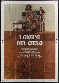 4w131 DAYS OF HEAVEN Italian 2p '79 Richard Gere, Brooke Adams, directed by Terrence Malick!