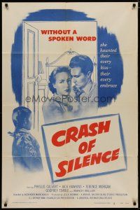 4x179 CRASH OF SILENCE 1sh '52 Phyllis Calvert, Jack Hawkins & deaf mute little girl!