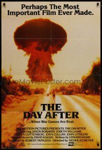 4x195 DAY AFTER int'l 1sh '83 Jason Robards, nuclear holocaust, wild image of mushroom cloud!