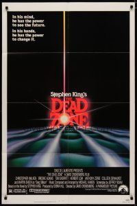 4x203 DEAD ZONE 1sh '83 David Cronenberg, Stephen King, he has the power to see the future!