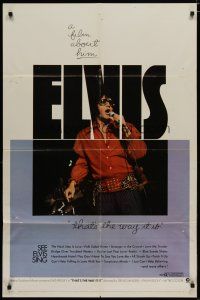 4x242 ELVIS: THAT'S THE WAY IT IS 1sh '70 great image of Presley singing on stage!