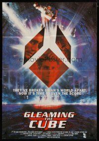 4x310 GLEAMING THE CUBE English 1sh '89 Christian Slater, Tony Hawk, wild different design!