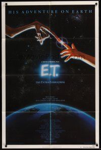 4x232 E.T. THE EXTRA TERRESTRIAL 1sh '83 Steven Spielberg classic, John Alvin art!