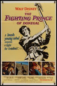 4x268 FIGHTING PRINCE OF DONEGAL style A 1sh '66 Disney, reckless young rebel rocks an empire!