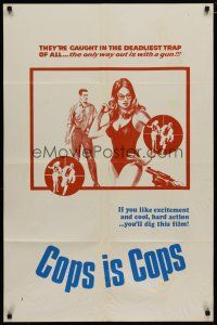 4x276 COPS IS COPS 1sh 1974 Michel Constantin, Mireille Darc, Georges Lautner!