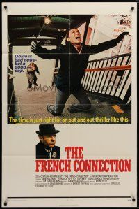 4x286 FRENCH CONNECTION int'l 1sh '71 Gene Hackman in movie chase climax, William Friedkin!
