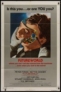 4x291 FUTUREWORLD 1sh '76 AIP, a world where you can't tell the mortals from the machines!