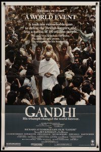 4x295 GANDHI 1sh '82 Ben Kingsley as The Mahatma, directed by Richard Attenborough!