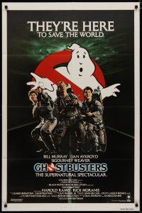 4x302 GHOSTBUSTERS int'l 1sh '84 Bill Murray, Aykroyd & Harold Ramis here to save the world!