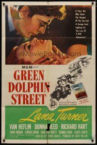 4x323 GREEN DOLPHIN STREET 1sh R55 sexy Lana Turner, Van Heflin, written by Samson Raphaelson