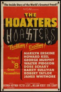 4x372 HOAXTERS 1sh '53 Cold War propaganda movie, the inside story of the world's greatest fraud!