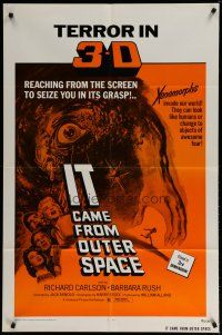 4x416 IT CAME FROM OUTER SPACE 1sh R72 Ray Bradbury, Jack Arnold classic 3-D sci-fi, cool artwork!