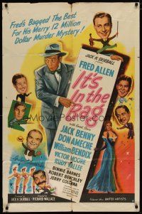4x419 IT'S IN THE BAG 1sh '45 Fred Allen, Jack Benny, Don Ameche, Rudy Vallee, murder mystery!