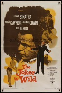 4x440 JOKER IS WILD 1sh '57 Frank Sinatra as Joe E. Lewis, sexy Mitzi Gaynor, Jeanne Crain