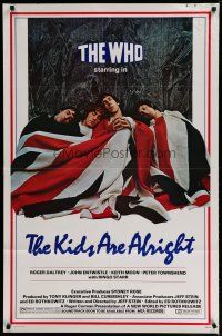 4x457 KIDS ARE ALRIGHT 1sh '79 Jeff Stein, Roger Daltrey, Peter Townshend, The Who, rock & roll!