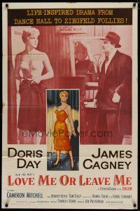 4x520 LOVE ME OR LEAVE ME 1sh R62 full-length sexy Doris Day as famed Ruth Etting, James Cagney!