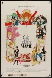 4x534 MAME 1sh '74 Lucille Ball, from Broadway musical, cool Bob Peak artwork!