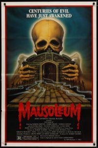4x554 MAUSOLEUM 1sh '83 Marjoe Gortner, Bobbie Bresee, cool skeleton horror artwork!