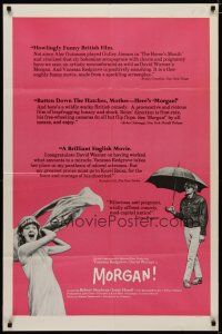 4x578 MORGAN 1sh '66 Vanessa Redgrave, David Warner, English black comedy!