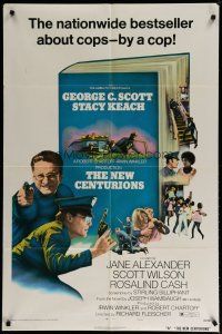 4x606 NEW CENTURIONS style A 1sh '72 George Scott, Stacy Keach, a story about cops written by a cop