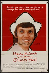 4x615 O LUCKY MAN 1sh '73 great images of Malcolm McDowell, directed by Lindsay Anderson!