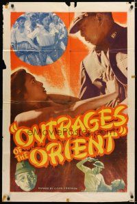4x634 OUTRAGES OF THE ORIENT 1sh '48 Japanese WWII atrocities, Beasts of the East!