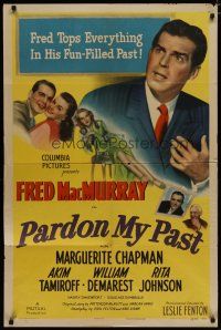 4x640 PARDON MY PAST style A 1sh '45 Fred MacMurray & Marguerite Chapman in down-to-mirth comedy!