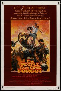 4x650 PEOPLE THAT TIME FORGOT 1sh '77 Edgar Rice Burroughs, a lost continent shut off by ice!