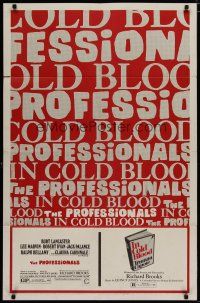 4x683 PROFESSIONALS/IN COLD BLOOD 1sh '70 Richard Brooks directed double-feature!
