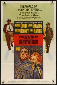 4x709 REQUIEM FOR A HEAVYWEIGHT 1sh '62 Anthony Quinn, Jackie Gleason, Mickey Rooney, boxing!