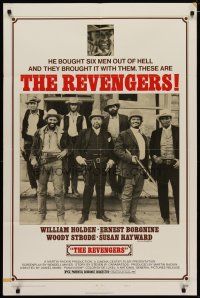 4x714 REVENGERS style B 1sh '72 Daniel Mann directed, William Holden, Ernest Borgnine, Woody Strode