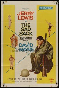 4x736 SAD SACK 1sh '58 wacky cross-eyed Jerry Lewis in the Foreign Legion!