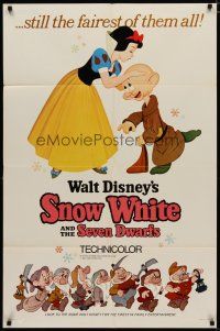 4x781 SNOW WHITE & THE SEVEN DWARFS style A 1sh R67 Walt Disney animated cartoon fantasy classic!