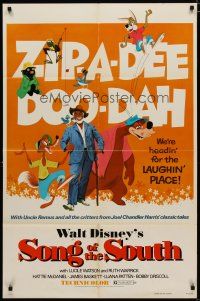 4x792 SONG OF THE SOUTH 1sh R73 Walt Disney, Uncle Remus, Br'er Rabbit & Br'er Bear!