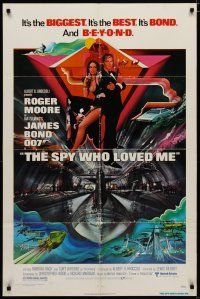 4x797 SPY WHO LOVED ME 1sh '77 great art of Roger Moore as James Bond 007 by Bob Peak!